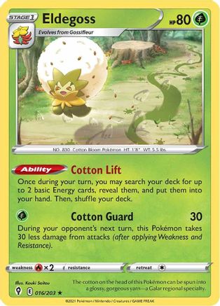 Eldegoss - 016/203 () [Misc: Deck Exclusives] Pokemon Single Pokémon