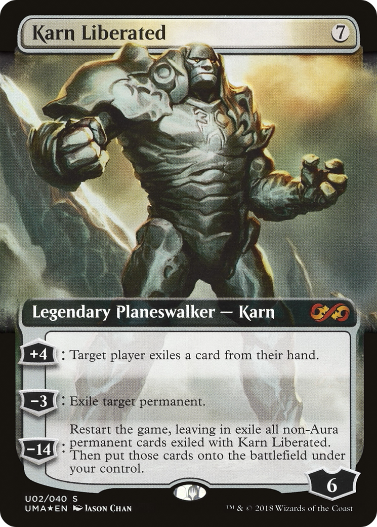 Karn Liberated (UMA:BT-U02) [Ultimate Box Topper] (Extended Art) Foil MTG Single Wizards of the Coast