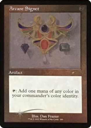 Arcane Signet (589) (Foil Etched) (SLD-589) [Secret Lair Drop Series] Foil