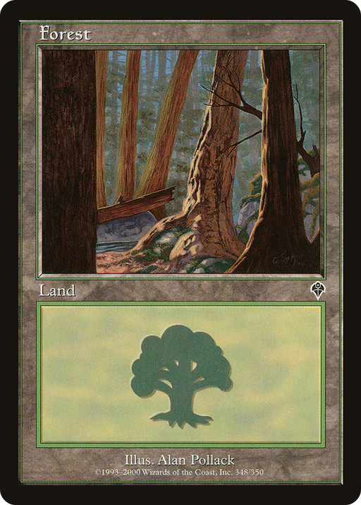 Forest (INV-348) [Invasion] MTG Single Wizards of the Coast