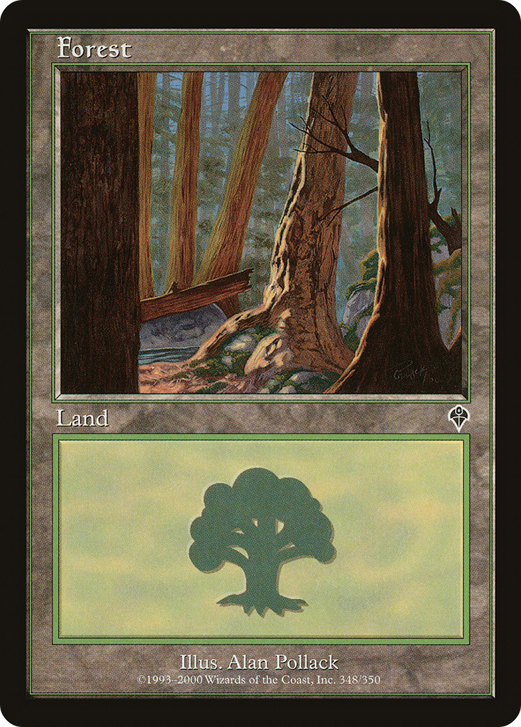 Forest (INV-348) [Invasion] Foil MTG Single Wizards of the Coast