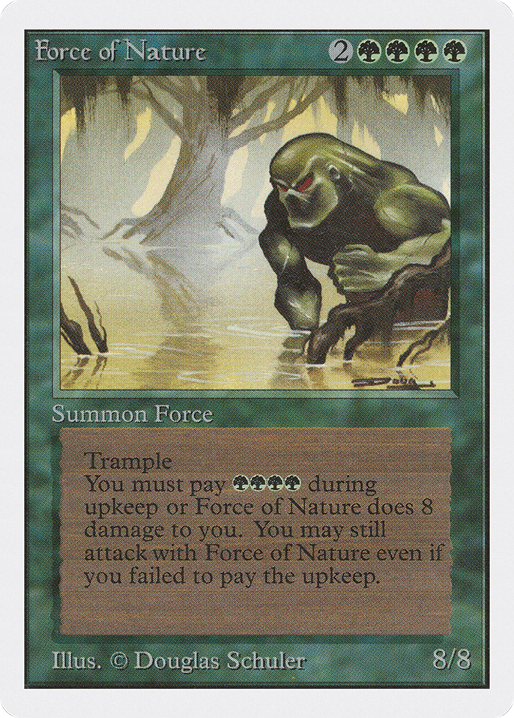 Force of Nature (2ED-195) [Oldschool] Unlimited Edition MTG Single Wizards of the Coast