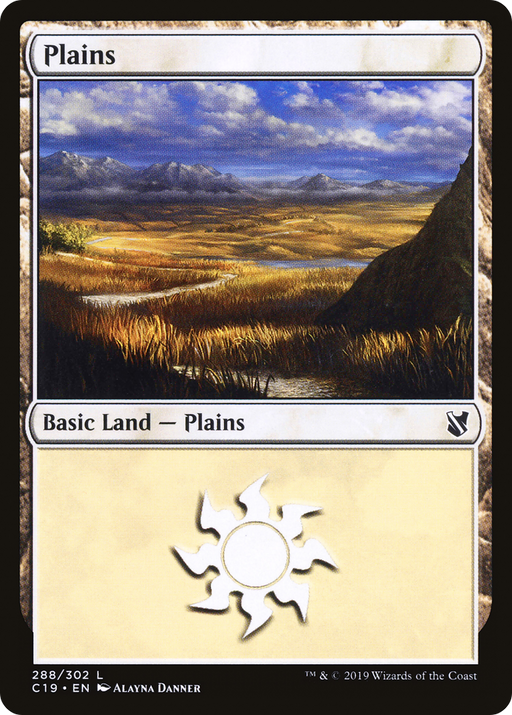 Plains (C19-288) [Commander 2019] MTG Single Wizards of the Coast