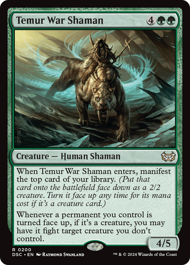 Temur War Shaman (DSC-200) [Duskmourn: House of Horror Commander] MTG Single Wizards of the Coast