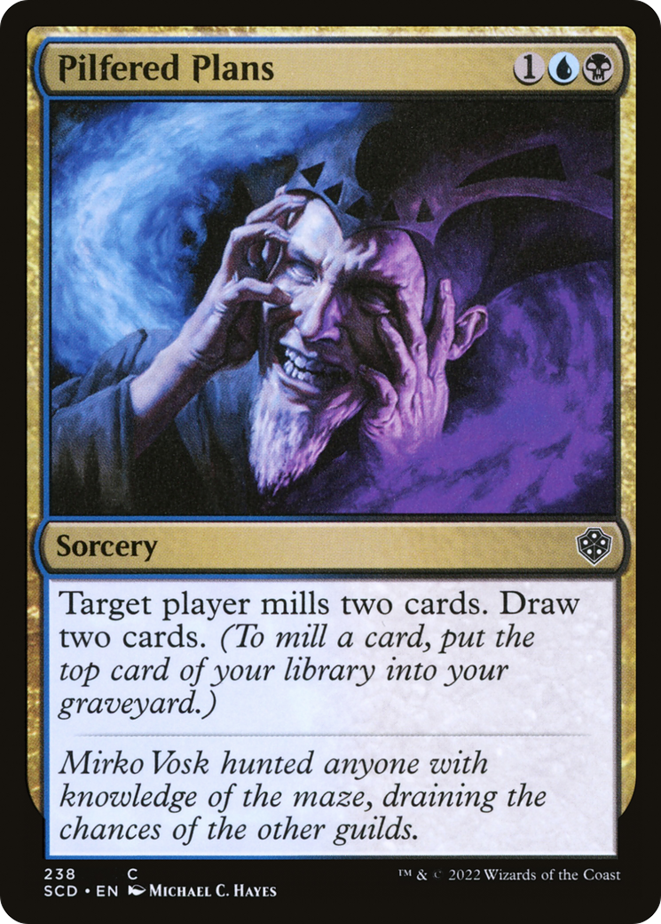 Pilfered Plans (SCD-238) [Starter Commander Decks] MTG Single Wizards of the Coast