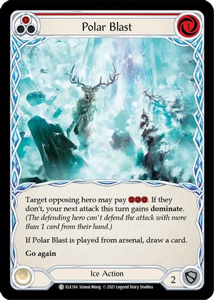 Polar Blast (Red) [U-ELE166] Unlimited Rainbow Foil Flesh And Blood Single Flesh And Blood   