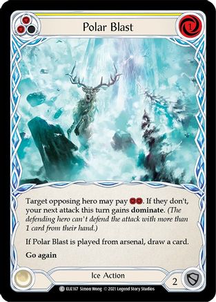 Polar Blast (Yellow) [ELE167] (Tales of Aria)  1st Edition Normal Flesh And Blood Single Flesh And Blood   