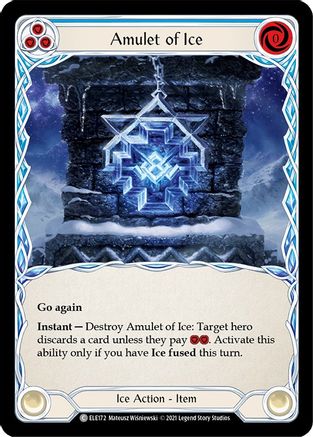 Amulet of Ice [ELE172] (Tales of Aria)  1st Edition Normal Flesh And Blood Single Flesh And Blood   