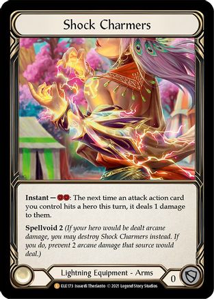 Shock Charmers [U-ELE173] Unlimited Rainbow Foil Flesh And Blood Single Flesh And Blood   