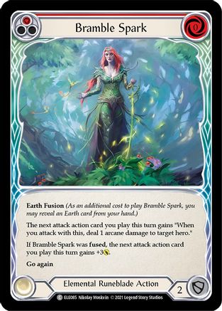 Bramble Spark (Red) [U-ELE085] Unlimited Rainbow Foil Flesh And Blood Single Flesh And Blood   