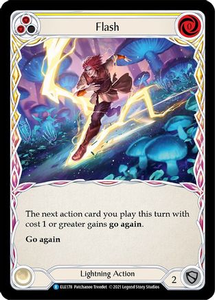 Flash (Yellow) [U-ELE178] Unlimited Rainbow Foil Flesh And Blood Single Flesh And Blood   