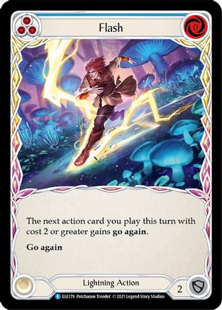 Flash (Blue) [U-ELE179] Unlimited Rainbow Foil Flesh And Blood Single Flesh And Blood   