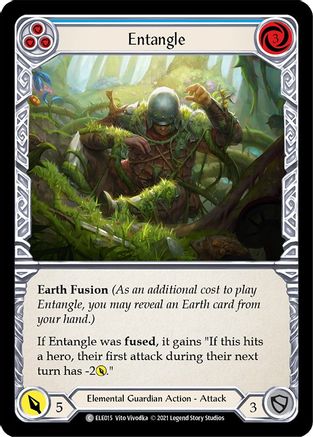 Entangle (Blue) [U-ELE015] Unlimited Rainbow Foil Flesh And Blood Single Flesh And Blood   