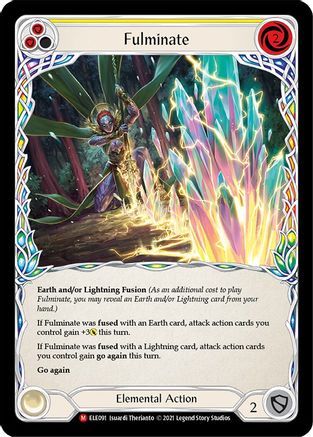 Fulminate [U-ELE091] Unlimited Rainbow Foil Flesh And Blood Single Flesh And Blood   