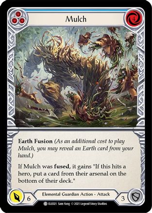 Mulch (Blue) [U-ELE021] Unlimited Rainbow Foil Flesh And Blood Single Flesh And Blood   
