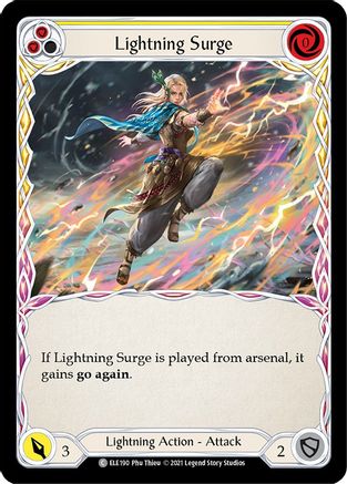 Lightning Surge (Yellow) [U-ELE190] Unlimited Normal Flesh And Blood Single Flesh And Blood   