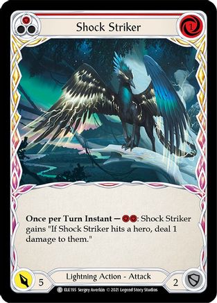 Shock Striker (Red) [U-ELE195] Unlimited Rainbow Foil Flesh And Blood Single Flesh And Blood   
