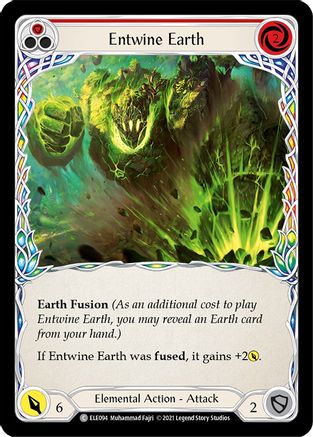 Entwine Earth (Red) [U-ELE094] Unlimited Rainbow Foil Flesh And Blood Single Flesh And Blood   