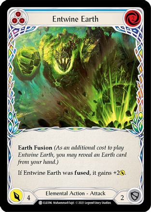Entwine Earth (Blue) [ELE096] (Tales of Aria)  1st Edition Rainbow Foil Flesh And Blood Single Flesh And Blood   