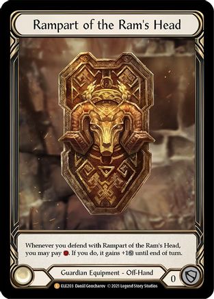 Rampart of the Ram's Head [U-ELE203] Unlimited Rainbow Foil Flesh And Blood Single Flesh And Blood   