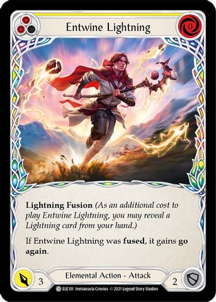 Entwine Lightning (Yellow) [ELE101] (Tales of Aria)  1st Edition Normal Flesh And Blood Single Flesh And Blood   