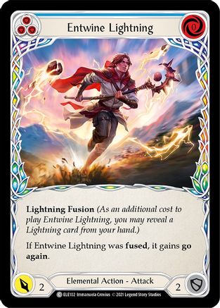 Entwine Lightning (Blue) [ELE102] (Tales of Aria)  1st Edition Normal Flesh And Blood Single Flesh And Blood   