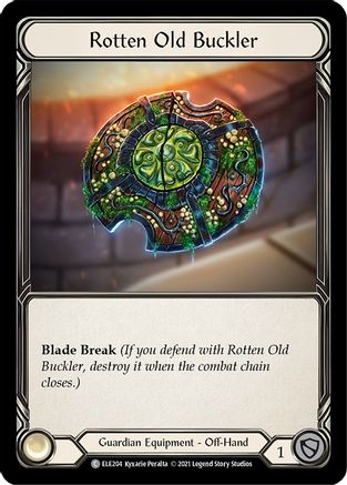 Rotten Old Buckler [U-ELE204] Unlimited Rainbow Foil Flesh And Blood Single Flesh And Blood   