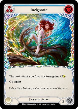 Invigorate (Blue) [ELE105] (Tales of Aria)  1st Edition Rainbow Foil Flesh And Blood Single Flesh And Blood   