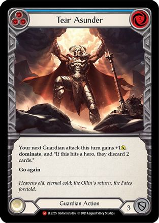 Tear Asunder [U-ELE205] Unlimited Rainbow Foil Flesh And Blood Single Flesh And Blood   