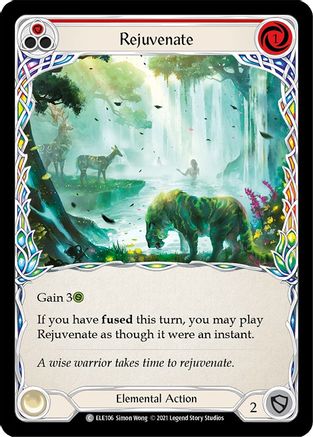 Rejuvenate (Red) [ELE106] (Tales of Aria)  1st Edition Rainbow Foil Flesh And Blood Single Flesh And Blood   