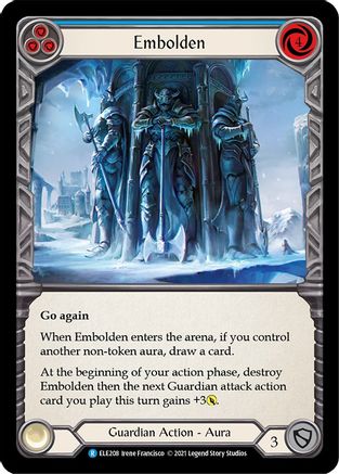 Embolden (Blue) [U-ELE208] Unlimited Rainbow Foil Flesh And Blood Single Flesh And Blood   