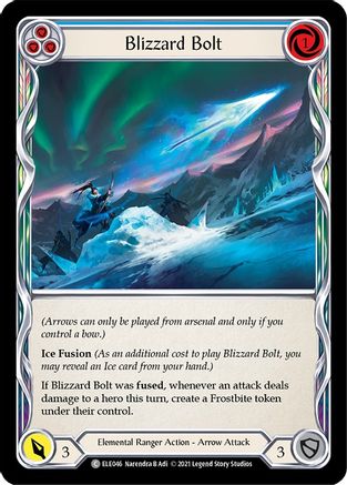 Blizzard Bolt (Blue) [ELE046] (Tales of Aria)  1st Edition Normal Flesh And Blood Single Flesh And Blood   