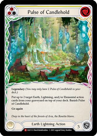 Pulse of Candlehold [U-ELE113] Unlimited Rainbow Foil Flesh And Blood Single Flesh And Blood   
