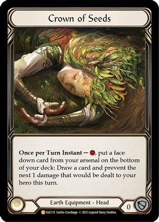 Crown of Seeds [ELE115] (Tales of Aria)  1st Edition Cold Foil Flesh And Blood Single Flesh And Blood   