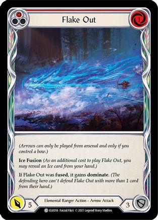 Flake Out (Red) [ELE056] (Tales of Aria)  1st Edition Normal Flesh And Blood Single Flesh And Blood   
