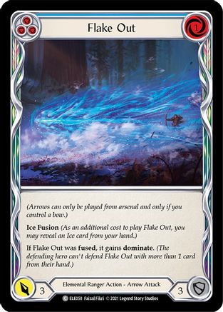 Flake Out (Blue) [U-ELE058] Unlimited Rainbow Foil Flesh And Blood Single Flesh And Blood   