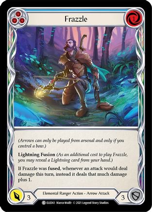 Frazzle (Blue) [ELE061] (Tales of Aria)  1st Edition Rainbow Foil Flesh And Blood Single Flesh And Blood   