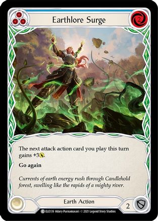 Earthlore Surge (Blue) [U-ELE139] Unlimited Normal Flesh And Blood Single Flesh And Blood   