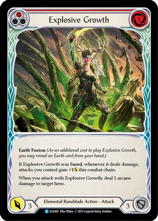 Explosive Growth (Red) [ELE067] (Tales of Aria)  1st Edition Normal Flesh And Blood Single Flesh And Blood   