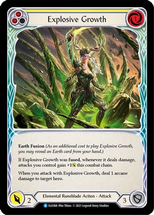 Explosive Growth (Yellow) [U-ELE068] Unlimited Normal Flesh And Blood Single Flesh And Blood   