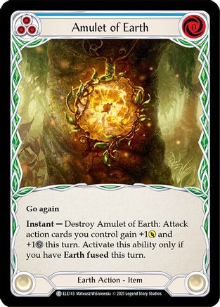 Amulet of Earth [U-ELE143] Unlimited Rainbow Foil Flesh And Blood Single Flesh And Blood   