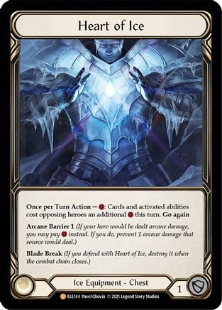 Heart of Ice [U-ELE144] Unlimited Rainbow Foil Flesh And Blood Single Flesh And Blood   