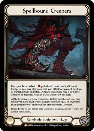 Spellbound Creepers [ELE224] (Tales of Aria)  1st Edition Cold Foil Flesh And Blood Single Flesh And Blood   