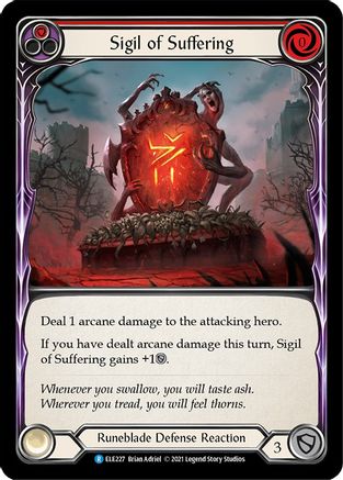 Sigil of Suffering (Red) [U-ELE227] Unlimited Rainbow Foil Flesh And Blood Single Flesh And Blood   