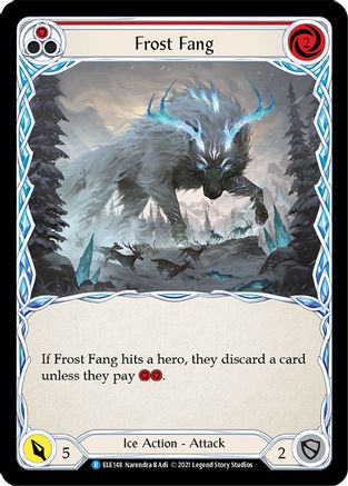 Frost Fang (Red) [ELE148] (Tales of Aria)  1st Edition Rainbow Foil Flesh And Blood Single Flesh And Blood   