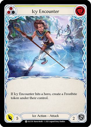 Icy Encounter (Yellow) [ELE158] (Tales of Aria)  1st Edition Normal Flesh And Blood Single Flesh And Blood   