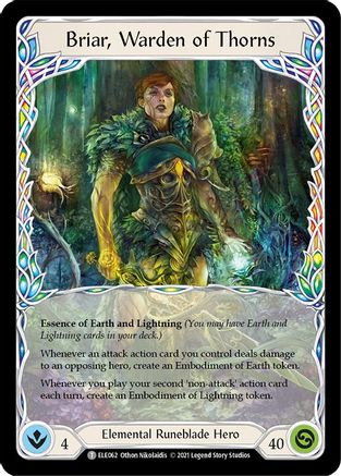 Briar, Warden of Thorns // Briar [ELE062 // ELE063] (Tales of Aria Unlimited) Flesh And Blood Single Flesh And Blood   