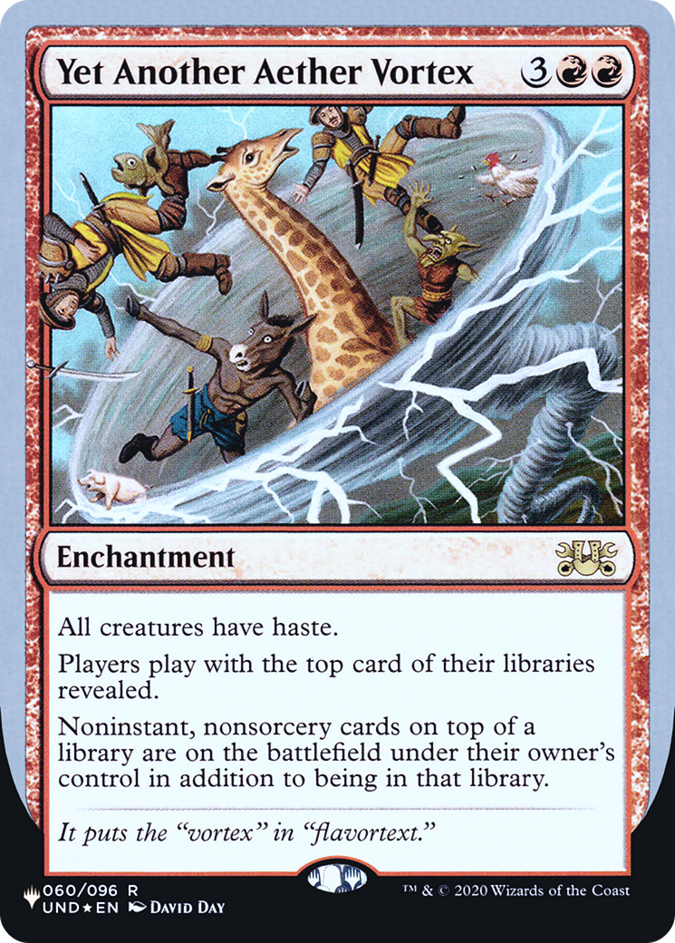 Yet Another Aether Vortex (LIST-032) [Mystery Booster] The List (Unfinity Foil Edition) Foil MTG Single Wizards of the Coast