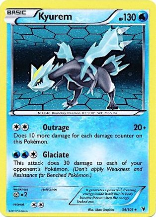 Kyurem - 34/101 (Cosmos Holo) Holofoil [Misc: Cards & Products] Pokemon Single Pokémon