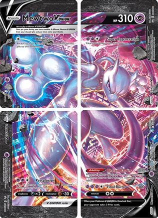Mewtwo V-UNION [Set of 4] () Holofoil [SWSH Sword & Shield Promo Cards] Pokemon Single Pokémon